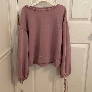american eagle puff sleeve sweatshirt
